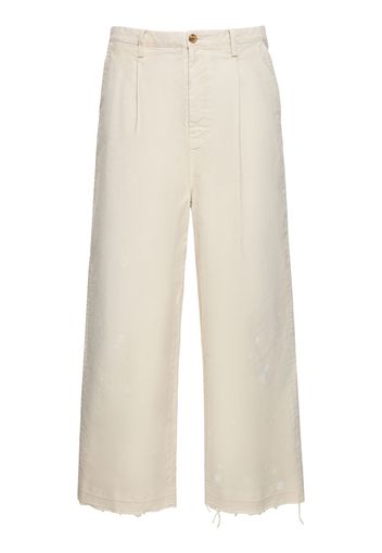 Oversize Bleached Cotton Pants