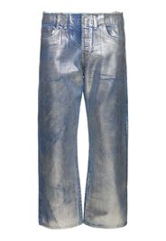 Pantaloni In Denim Di Cotone