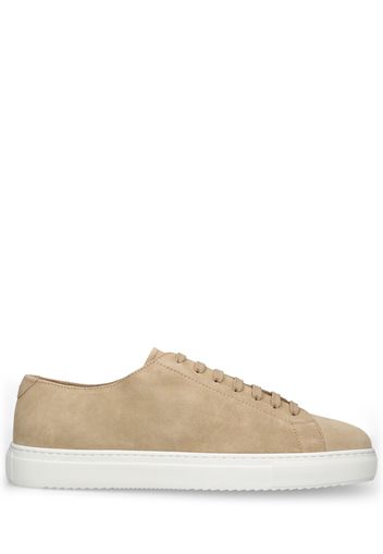 Sneakers Low Top In Camoscio Washed