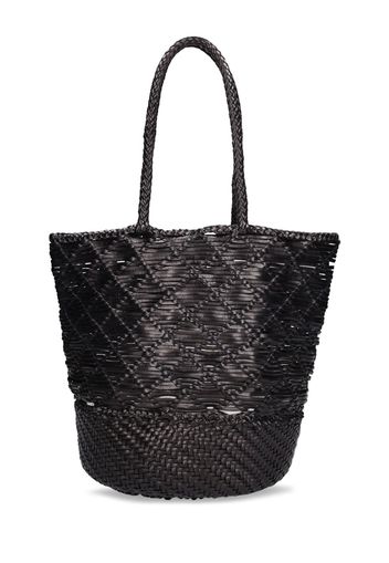 Borsa A Secchiello Corso Weave In Pelle