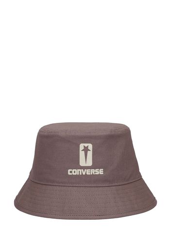 Cappello Bucket In Cotone Con Stampa