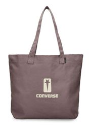 Borsa Shopping In Cotone Con Logo