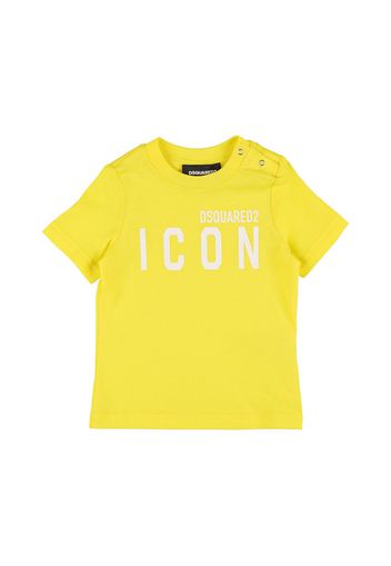 T-shirt In Jersey Di Cotone Con Logo