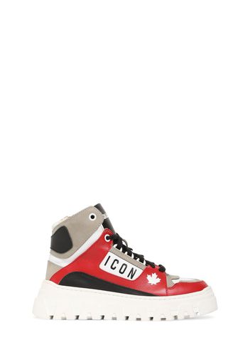 Sneakers In Pelle Con Logo