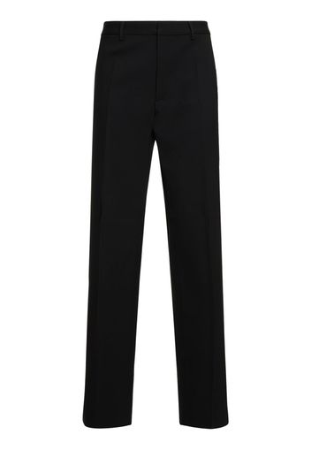 Pantaloni Relaxed Fit In Lana Stretch