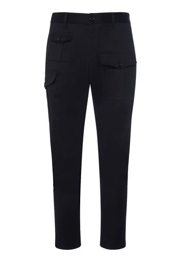 Pantaloni Sexy Cargo In Cotone Stretch