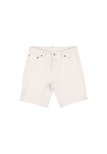 Shorts In Denim Di Cotone Stretch