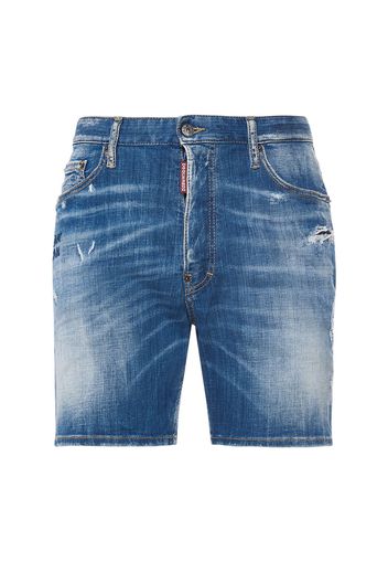 Shorts Marine In Denim Di Cotone