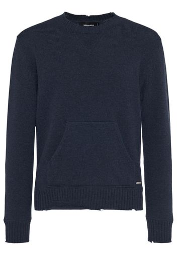 Maglia Girocollo In Lana E Cashmere