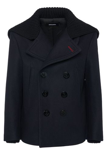 Peacoat In Feltro Di In Misto Lana