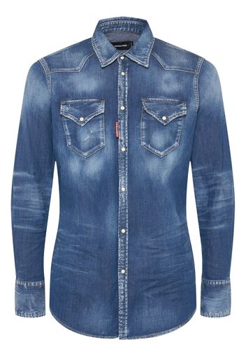 Camicia Western In Denim