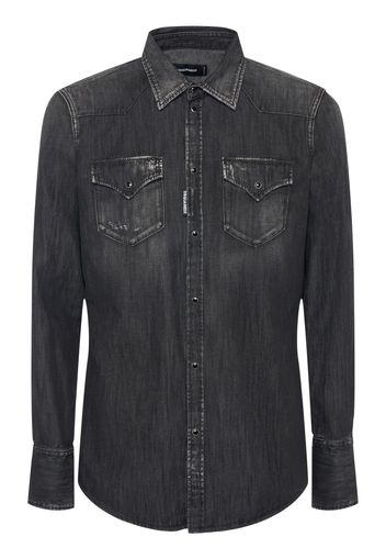 Camicia Western In Denim