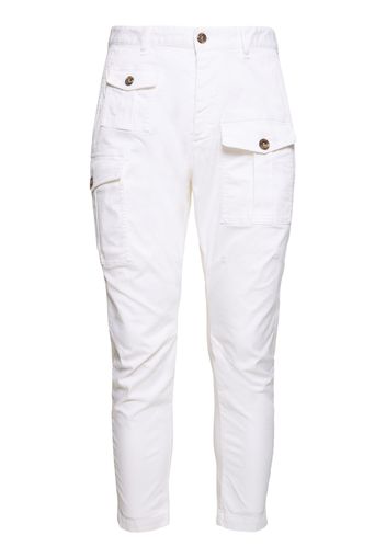 Pantaloni Cargo In Cotone Stretch