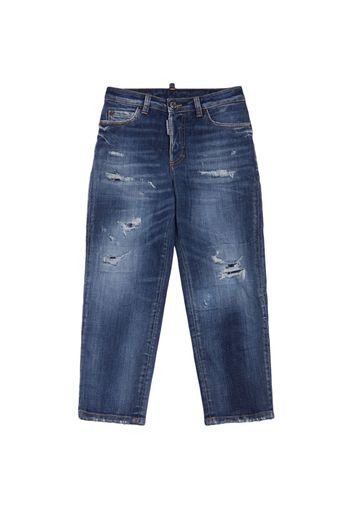 Jeans In Denim Di Cotone Stretch