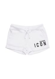 Shorts In Felpa Di Cotone Con Logo