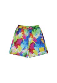 Shorts In Felpa Di Cotone Tie Dye