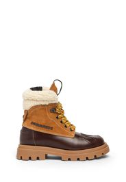 Leather & Faux Fur Snow Boots