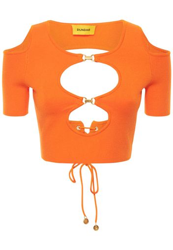 Crop Top Ginger In Maglia Con Cutout