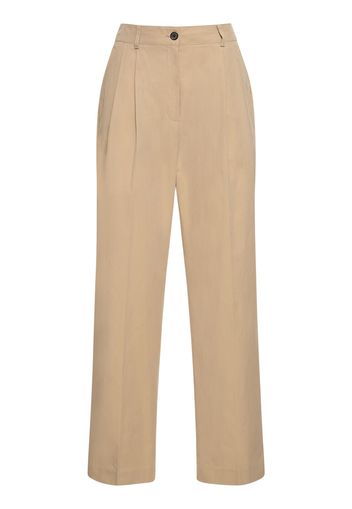 Pantaloni Chino In Cotone E Nylon