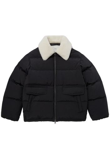 Piumino Unisex Con Colletto In Shearling