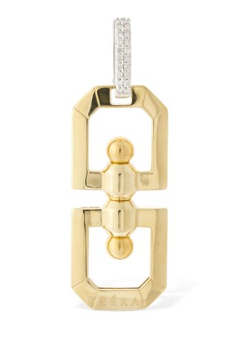 Orecchino Singolo Double In Oro 18kt Con Diamanti