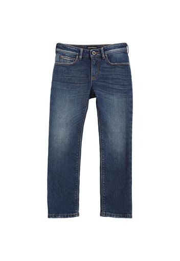 Jeans In Denim Di Cotone Stretch