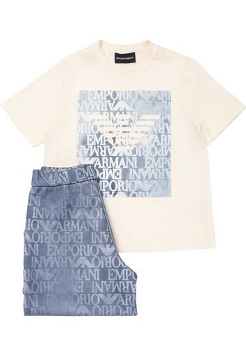 T-shirt E Shorts In Jersey Di Cotone