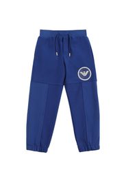 Pantaloni In Felpa Di Cotone Con Logo