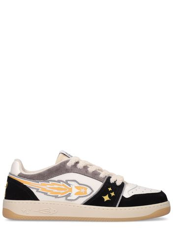 Sneakers In Pelle Low Top