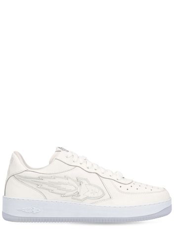 Sneakers In Pelle Low Top Con Logo