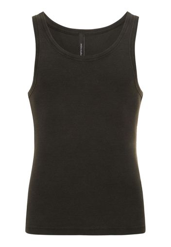 Tank Top Slim Fit In Cotone A Costine