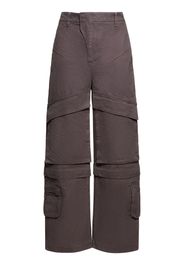 Pantaloni Cargo Larghi In Cotone