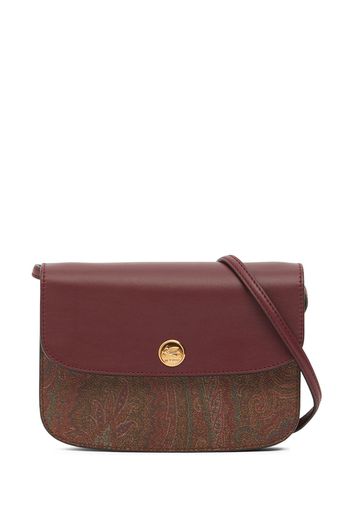 Borsa In Cotone Paisley E Pelle