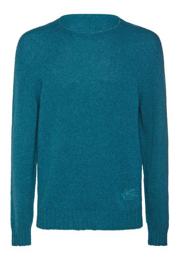 Maglia Girocollo In Cashmere Con Logo