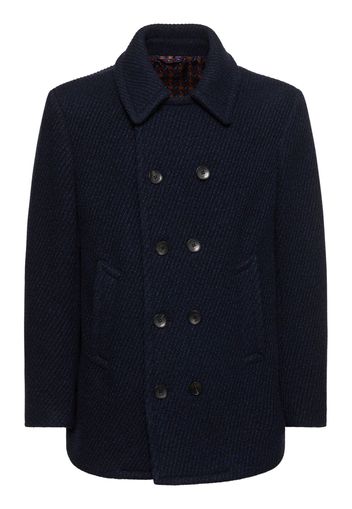 Peacoat In Misto Lana