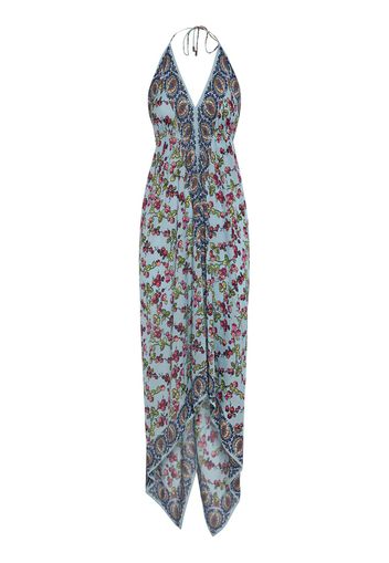 Printed Viscose Long Dress