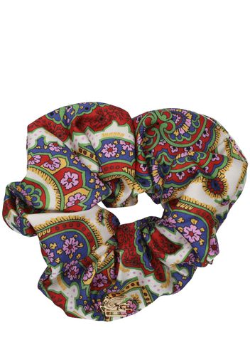 Scrunchie In Twill Di Seta