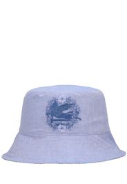 Cappello Bucket In Cotone E Lino