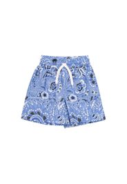 Shorts In Popeline Di Cotone Stampato