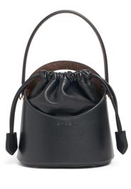 Borsa A Secchiello Mini Saturno In Pelle