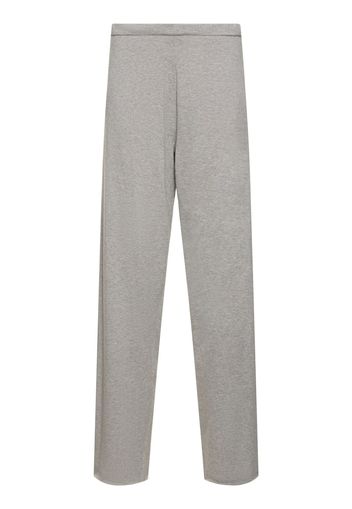 Pantaloni Relax In Cotone E Cashmere