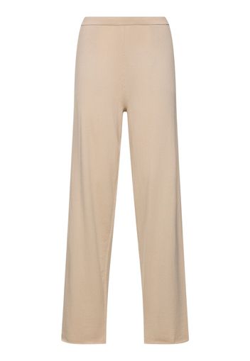 Pantaloni Relax In Cotone E Cashmere