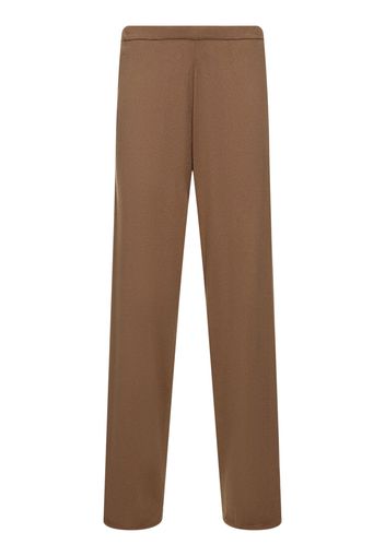 Pantaloni Relax In Cotone E Cashmere