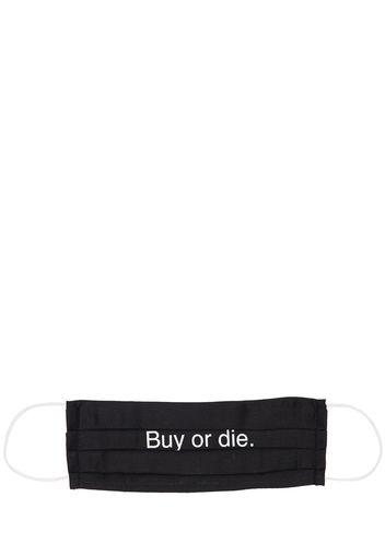 Mascherina “buy Or Die” In Cotone