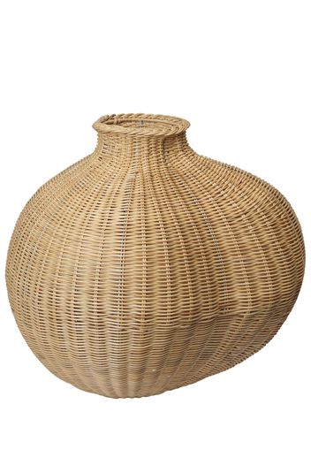 Bola Braided Rattan Floor Vase