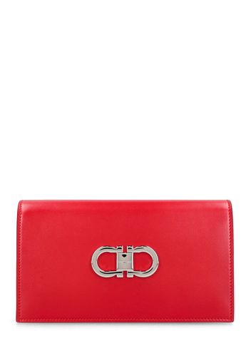 Pochette Mini Flat In Pelle