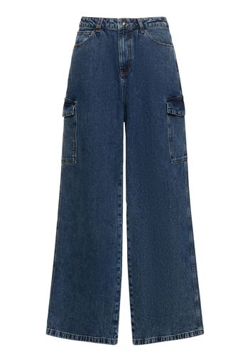 Wide Leg Cargo Jeans