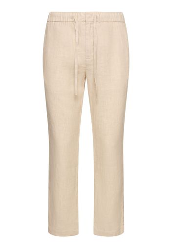 Pantaloni Chino Oscar In Lino E Cotone