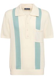 Clemente Cotton Crochet Polo Shirt