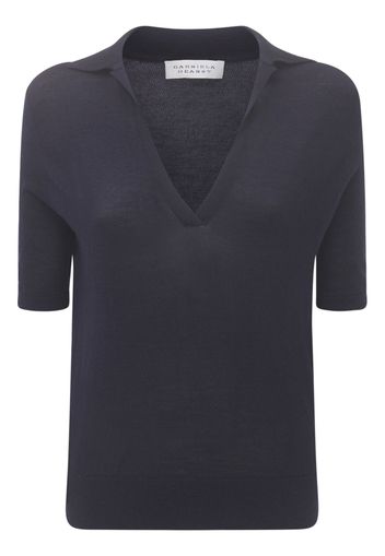 Polo "frank" In Maglia Di Cashmere E Seta